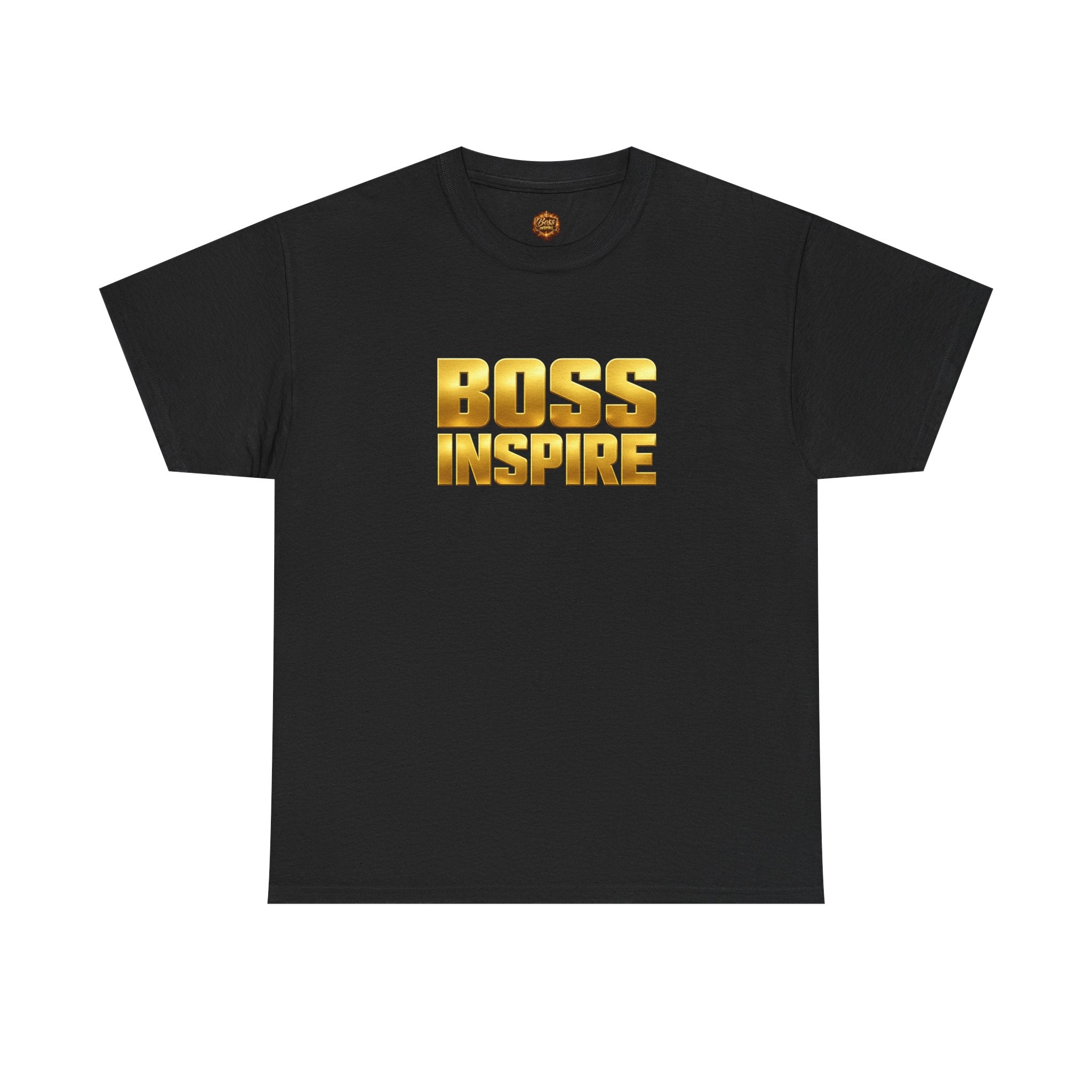 Boss Inspire T‑Shirt — Gold Motivational Tee