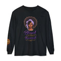 Blessed and Highly Favored Afro Girl Illustration Long Sleeve Shirt | Faith Christian