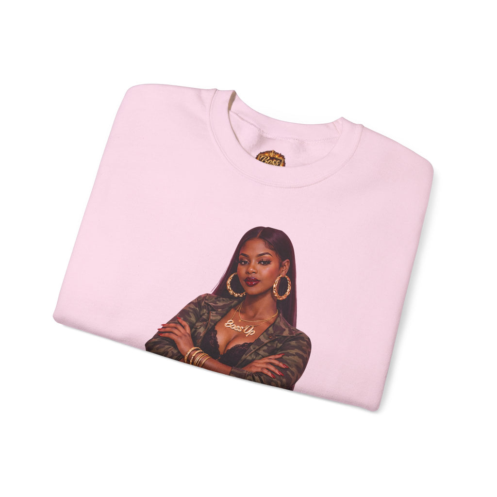 Confident Woman Illustration Crewneck Sweatshirt | Urban Fashion Graphic