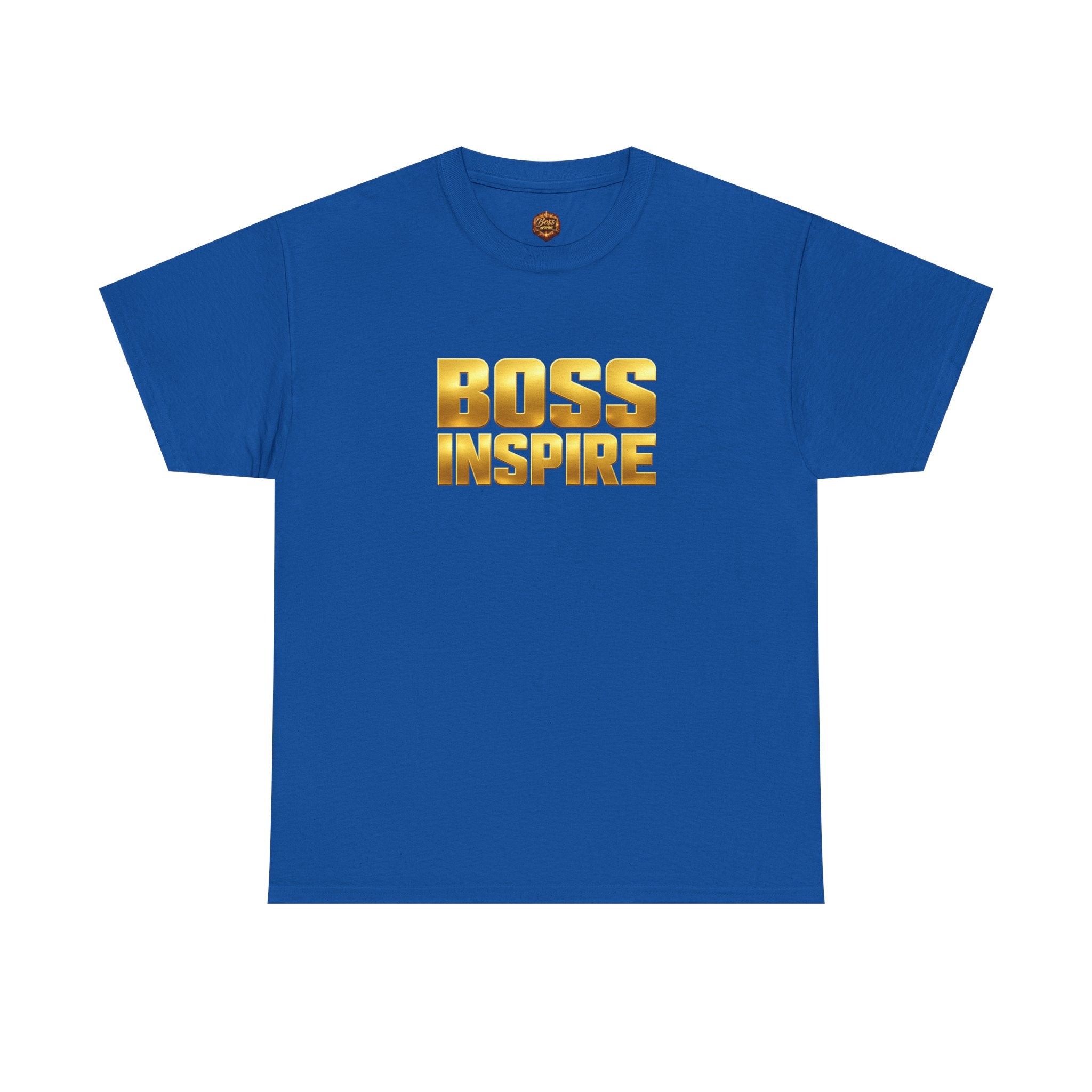 Boss Inspire T‑Shirt — Gold Motivational Tee