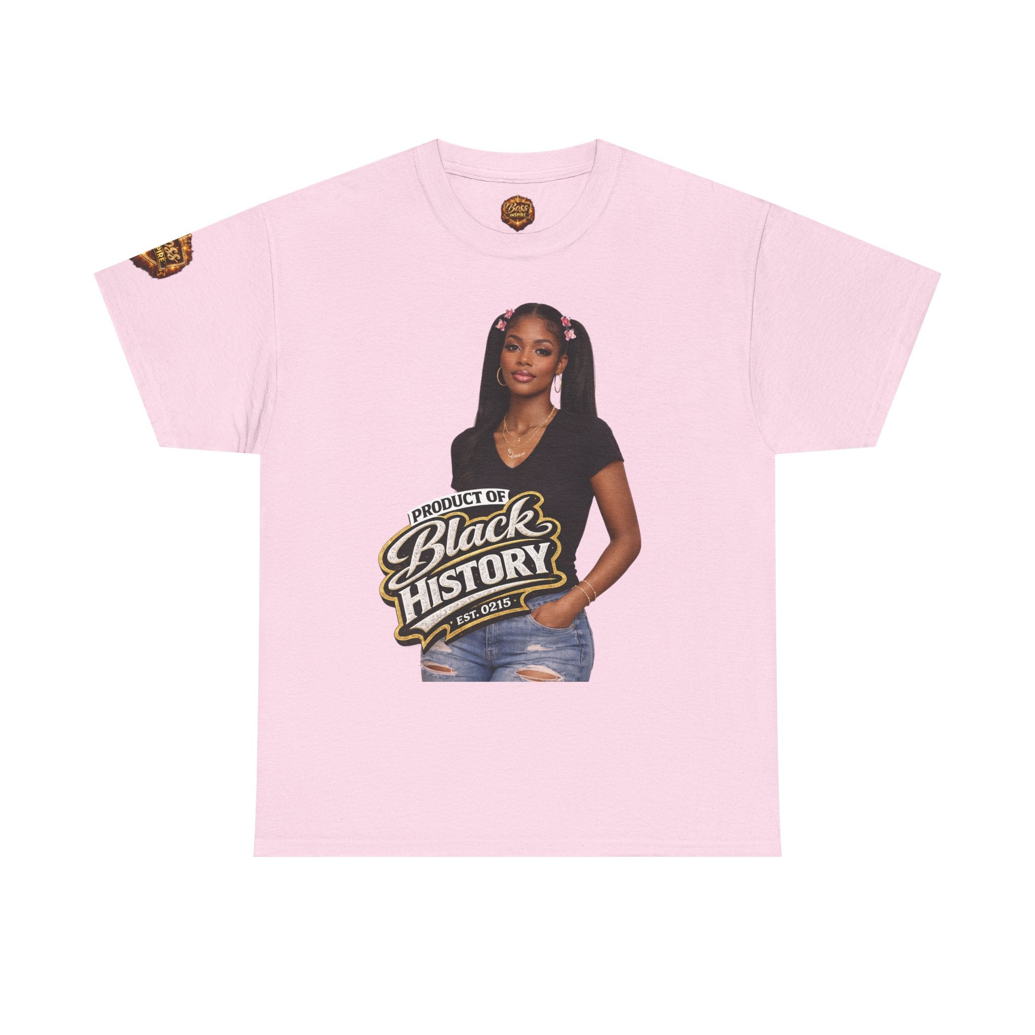 Black History Script Graphic Tee | Empowerment Typography T-Shirt