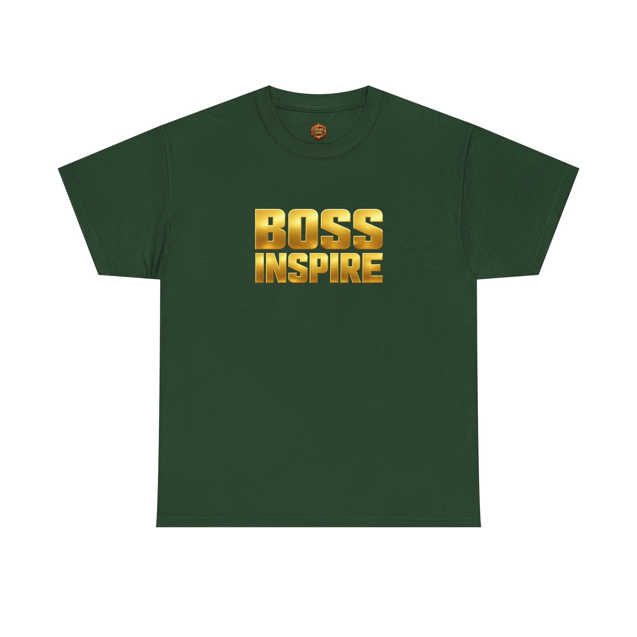 Boss Inspire T‑Shirt — Gold Motivational Tee