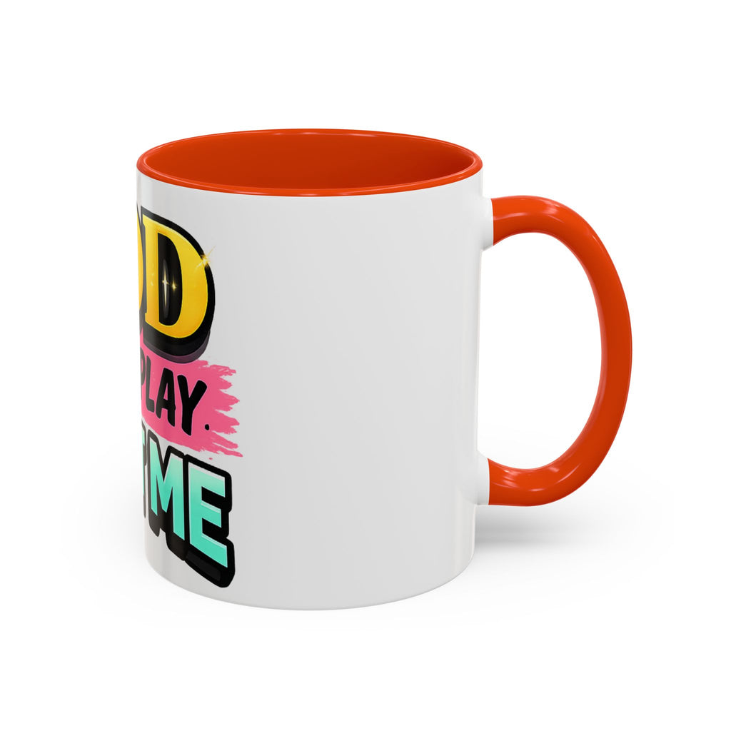 God Don't Play About Me Mug — Colorful Faith Coffee Cup (11oz/15oz)