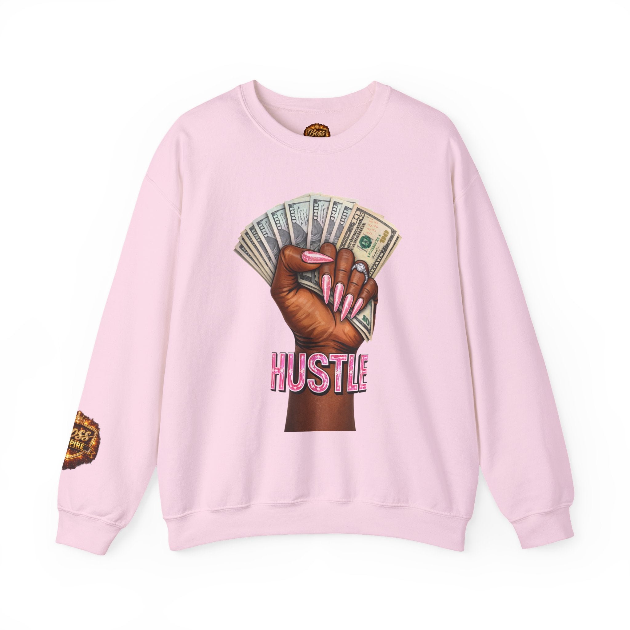 Hustle Fist with Cash sweatshirt | Money Hand Graphic Crewneck