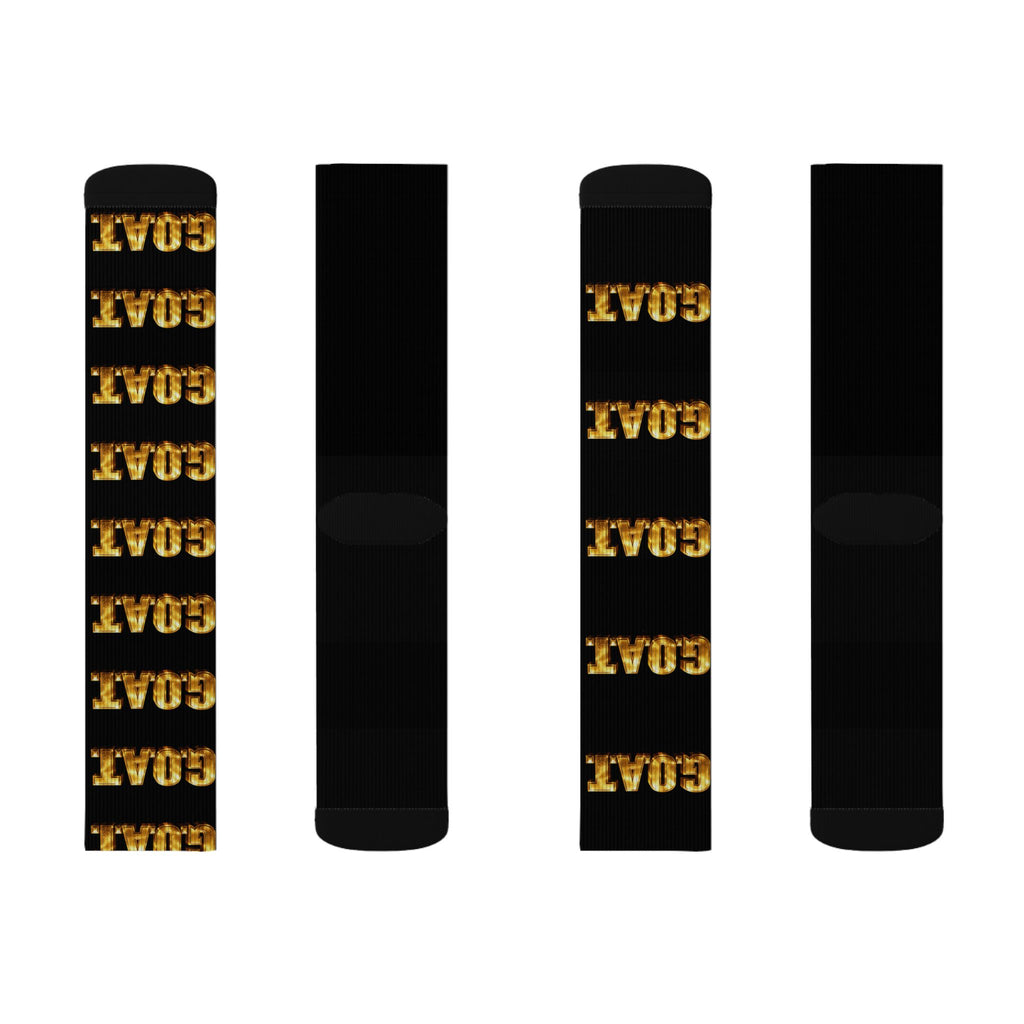 Gold 'GOAT' — Athletic Crew Socks