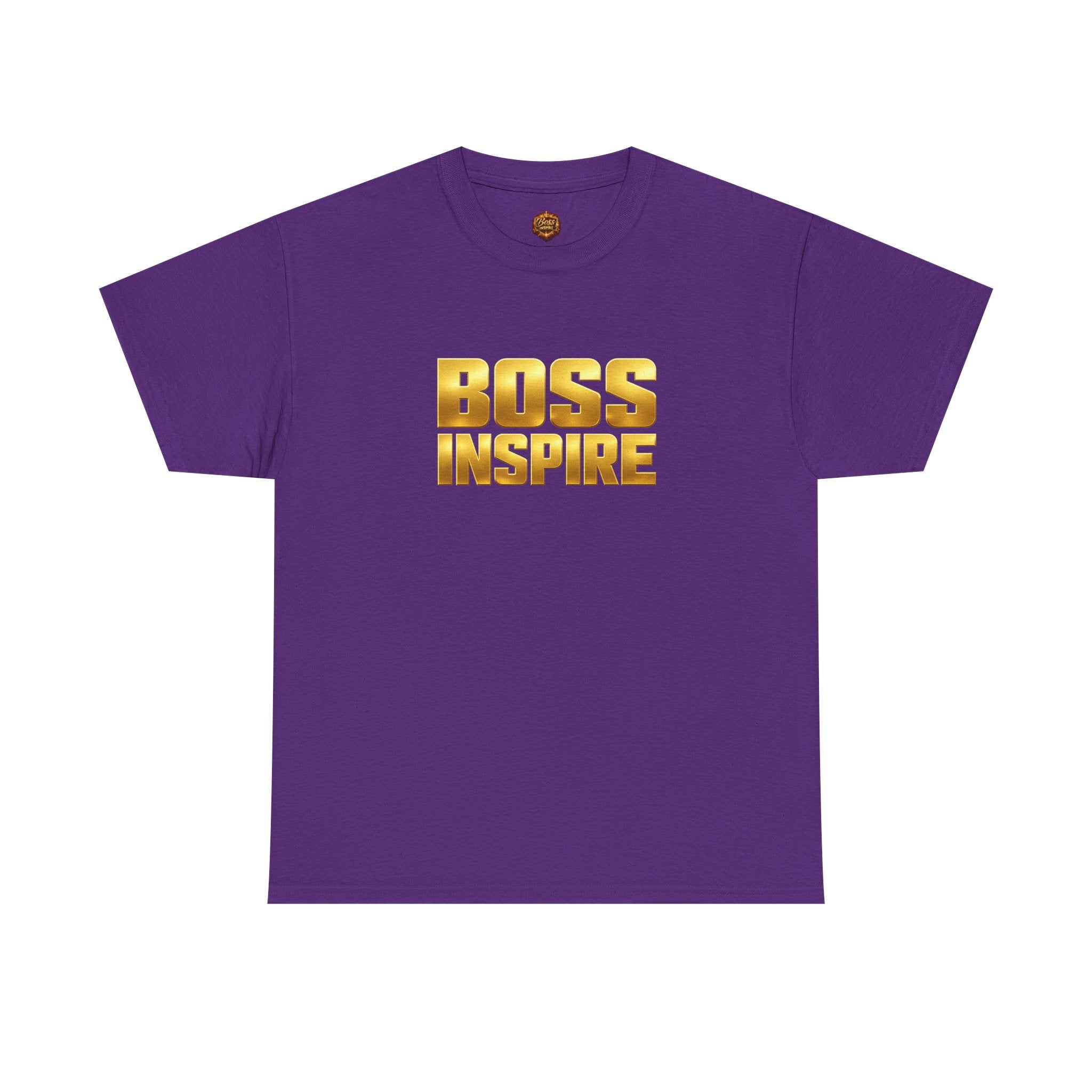 Boss Inspire T‑Shirt — Gold Motivational Tee