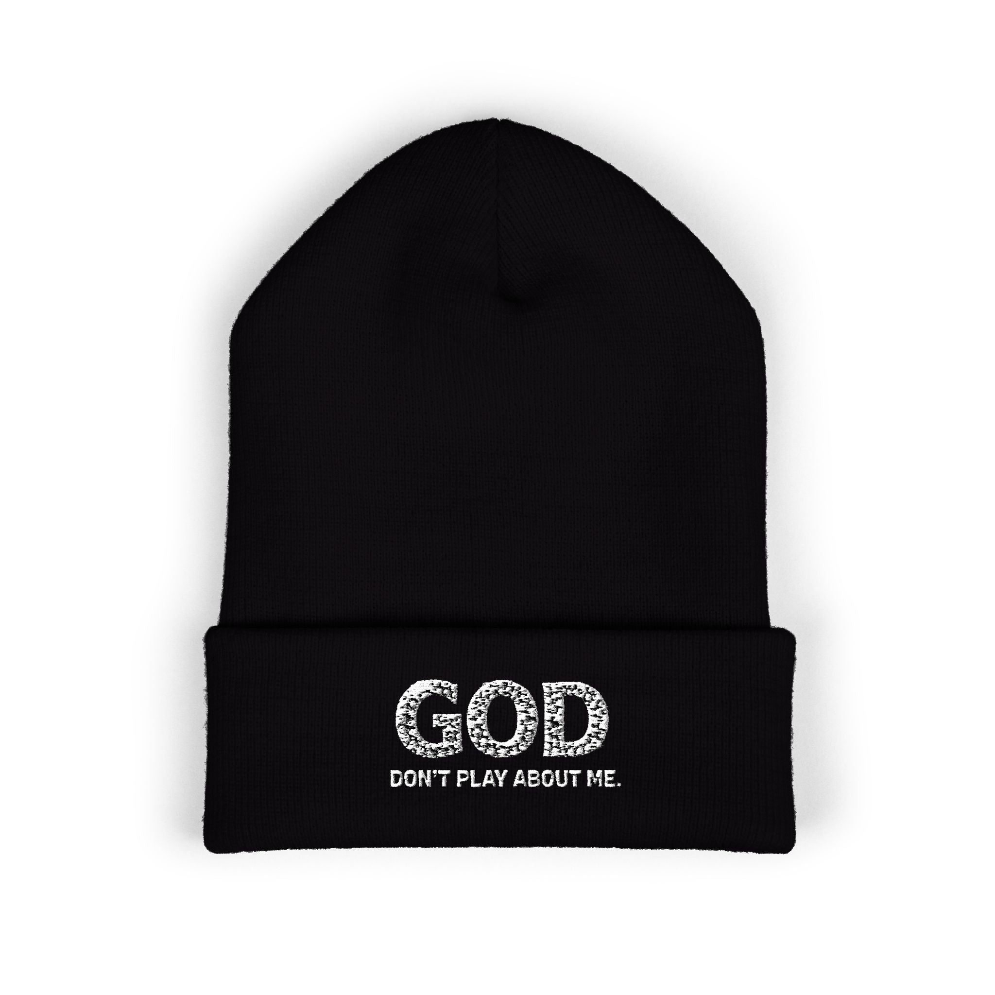 GOD Logo Embroidered Beanie | Classic Cuffed Beanie