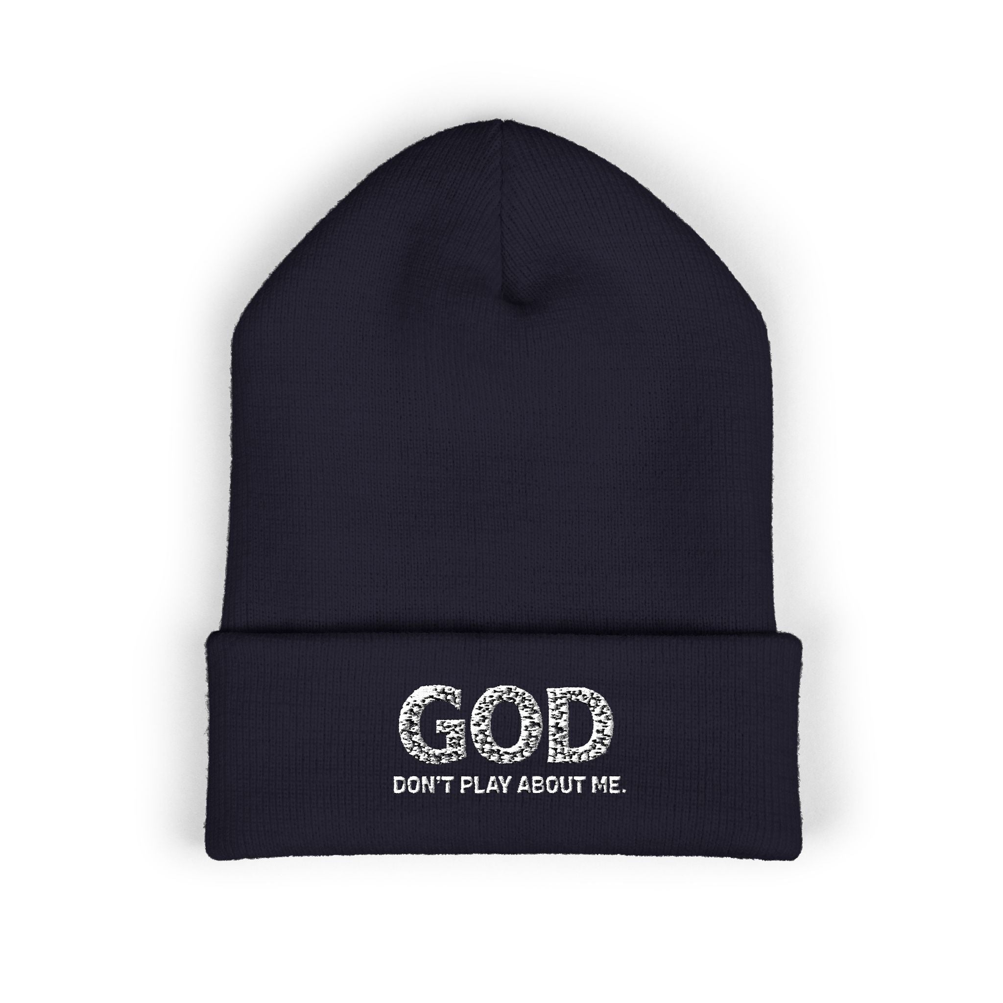 GOD Logo Embroidered Beanie | Classic Cuffed Beanie