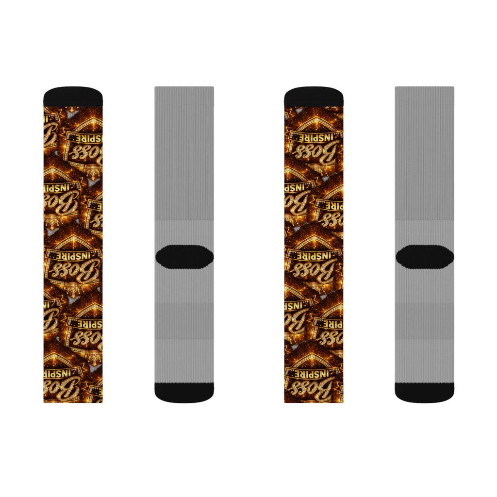 Boss Inspire Pattern Socks | Sublimation Crew Socks