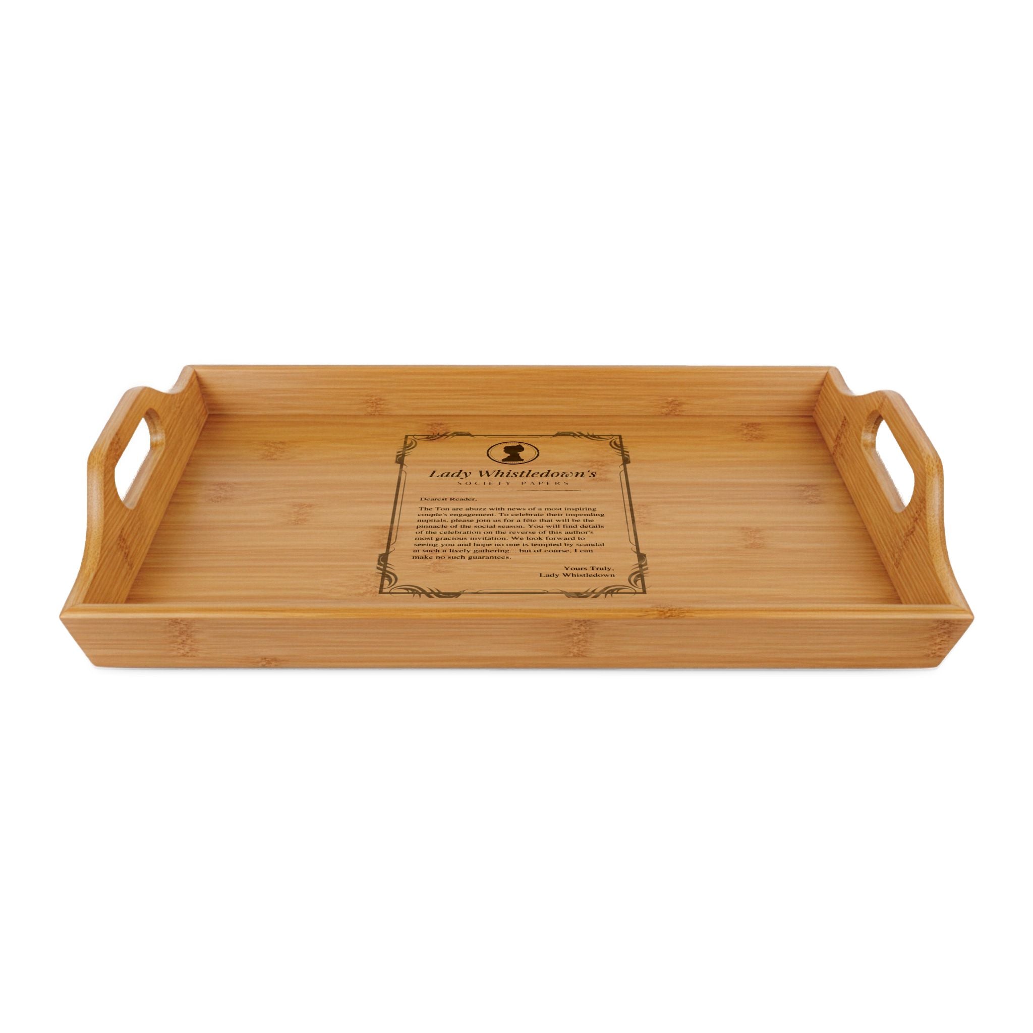 Lady Whistledown Personalized Breakfast & Tea Tray