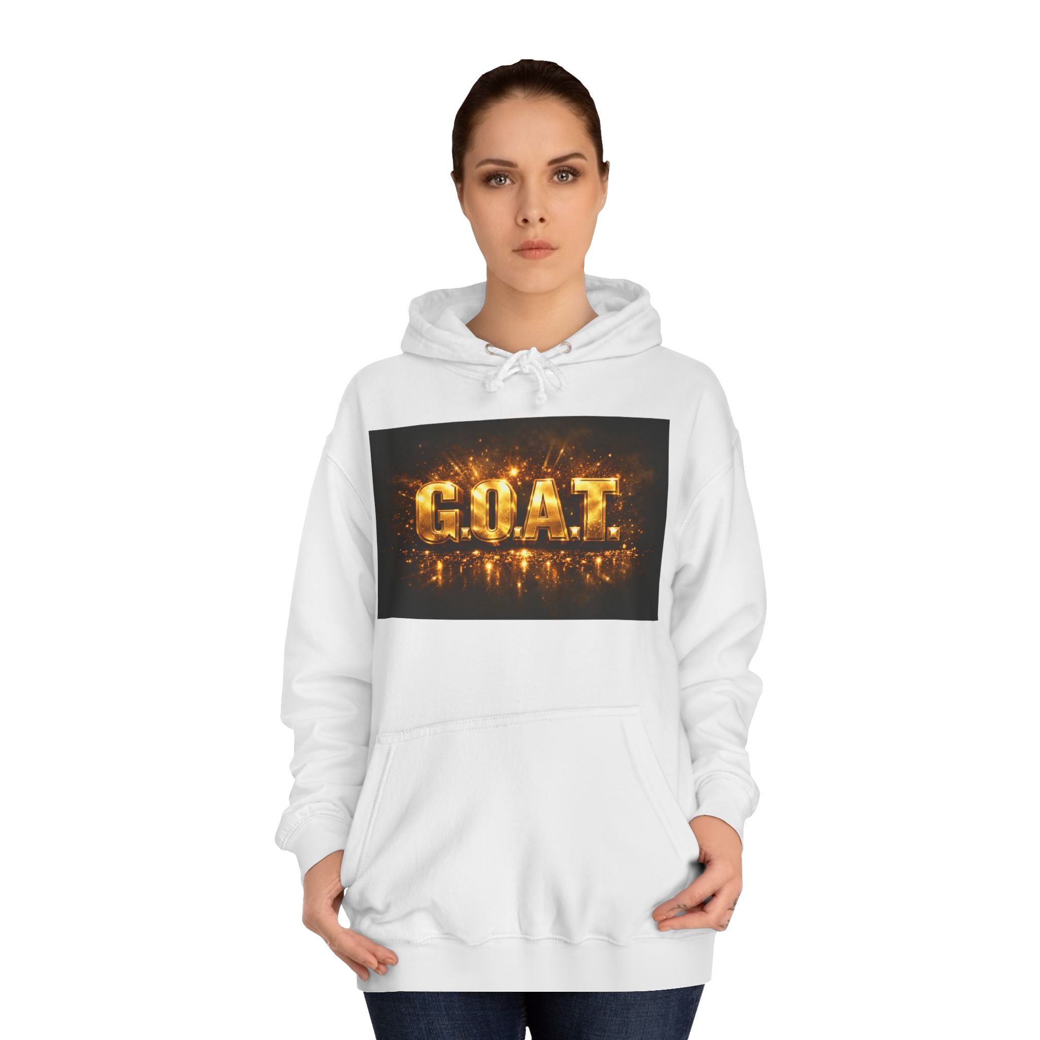 GOAT Sparkle Hoodie — Golden Sparkler Graphic Pullover
