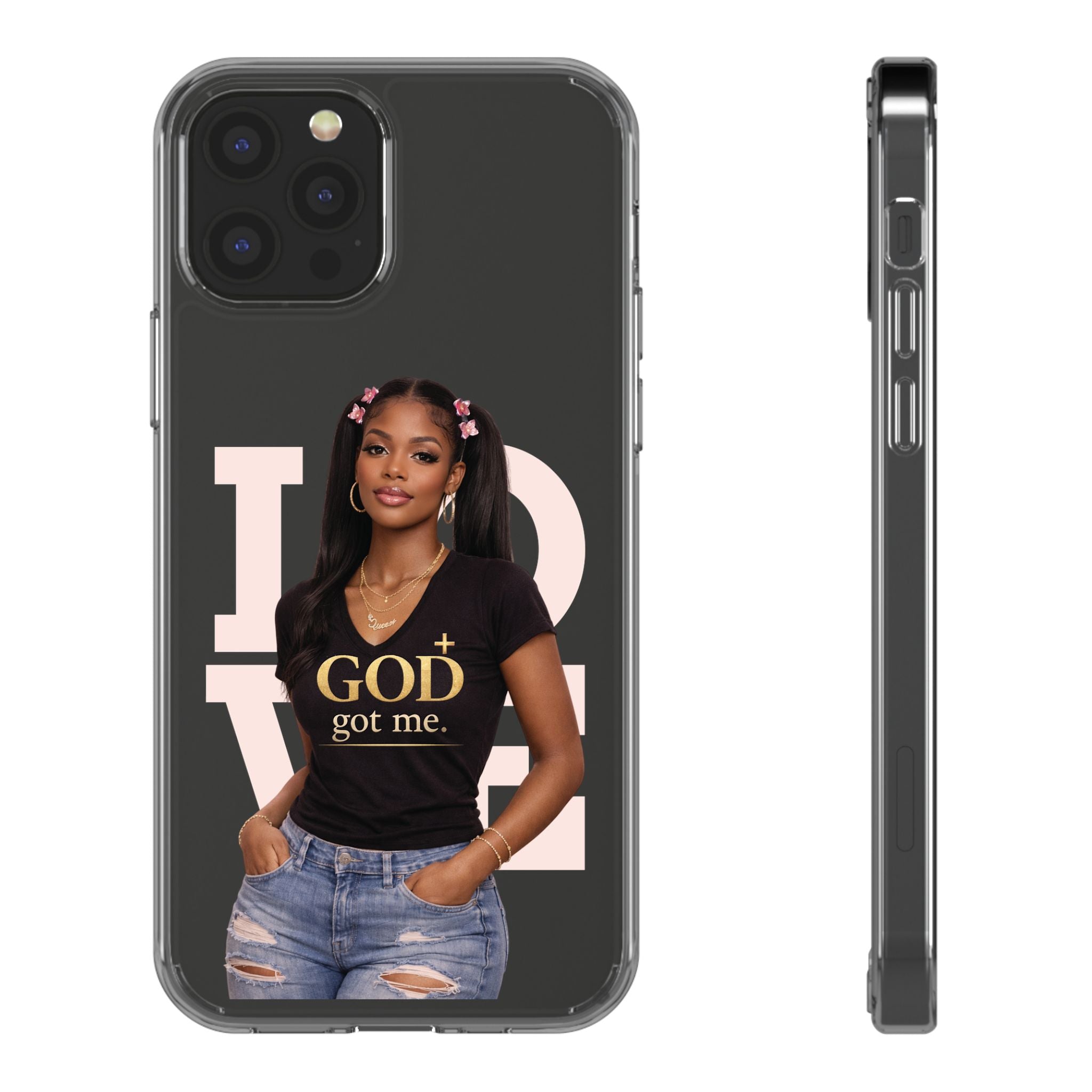 God Got Me phone case | clear iPhone case, faith design
