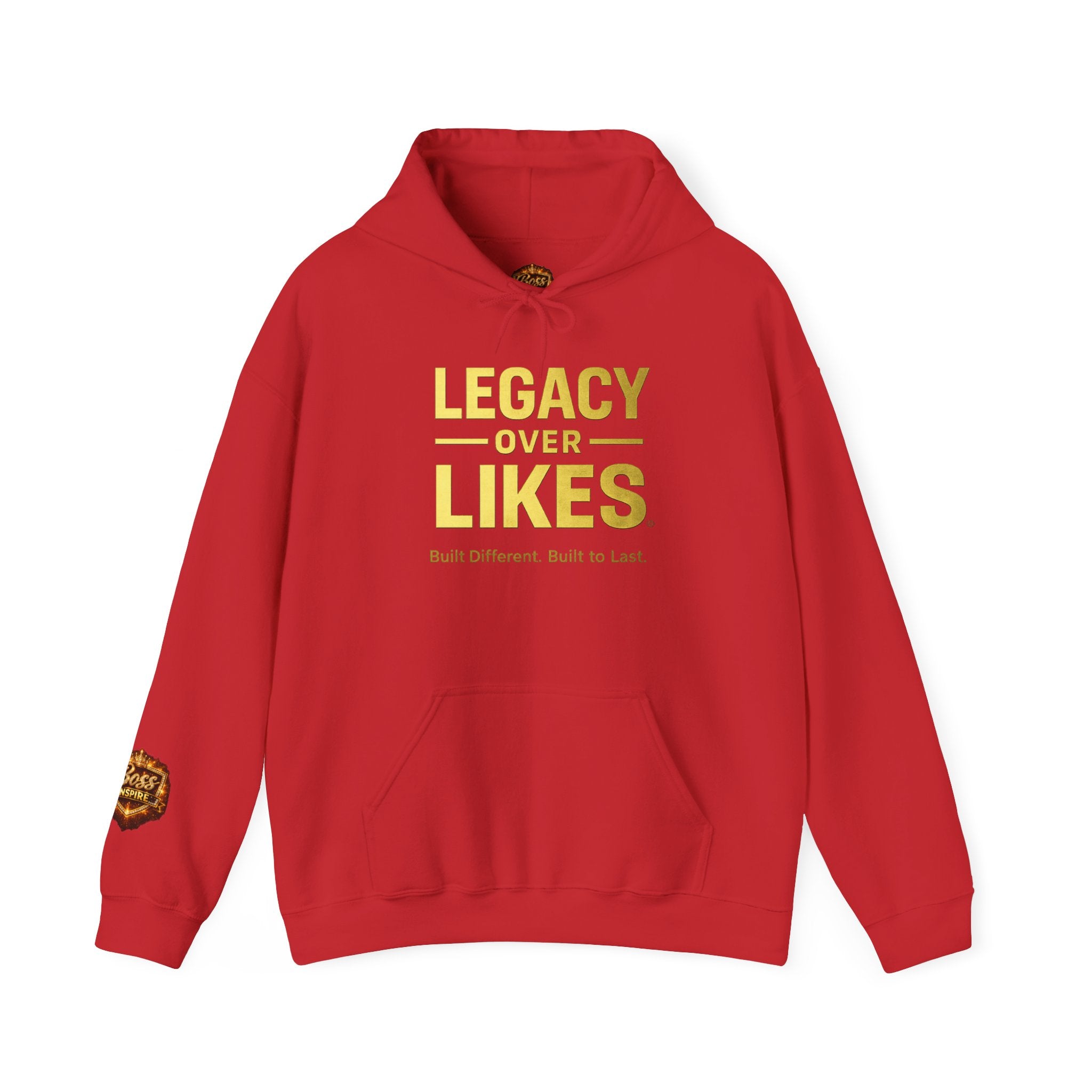 Legacy Over Likes Hoodie — "Legacy Over Likes" Motivational White Pullover