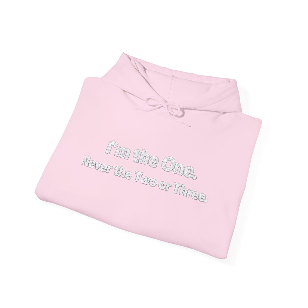 I'm the One Hoodie | Text Graphic White Pullover