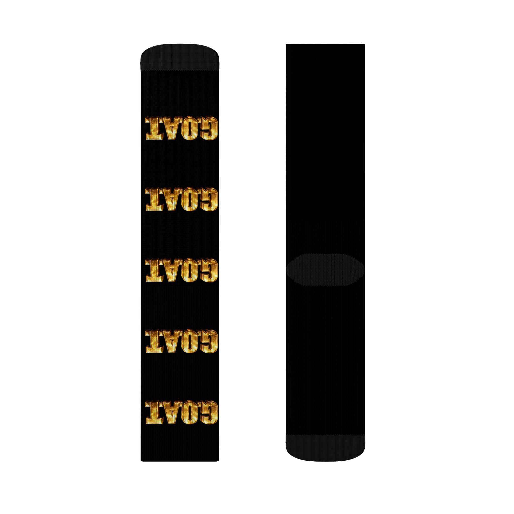 Gold 'GOAT' — Athletic Crew Socks