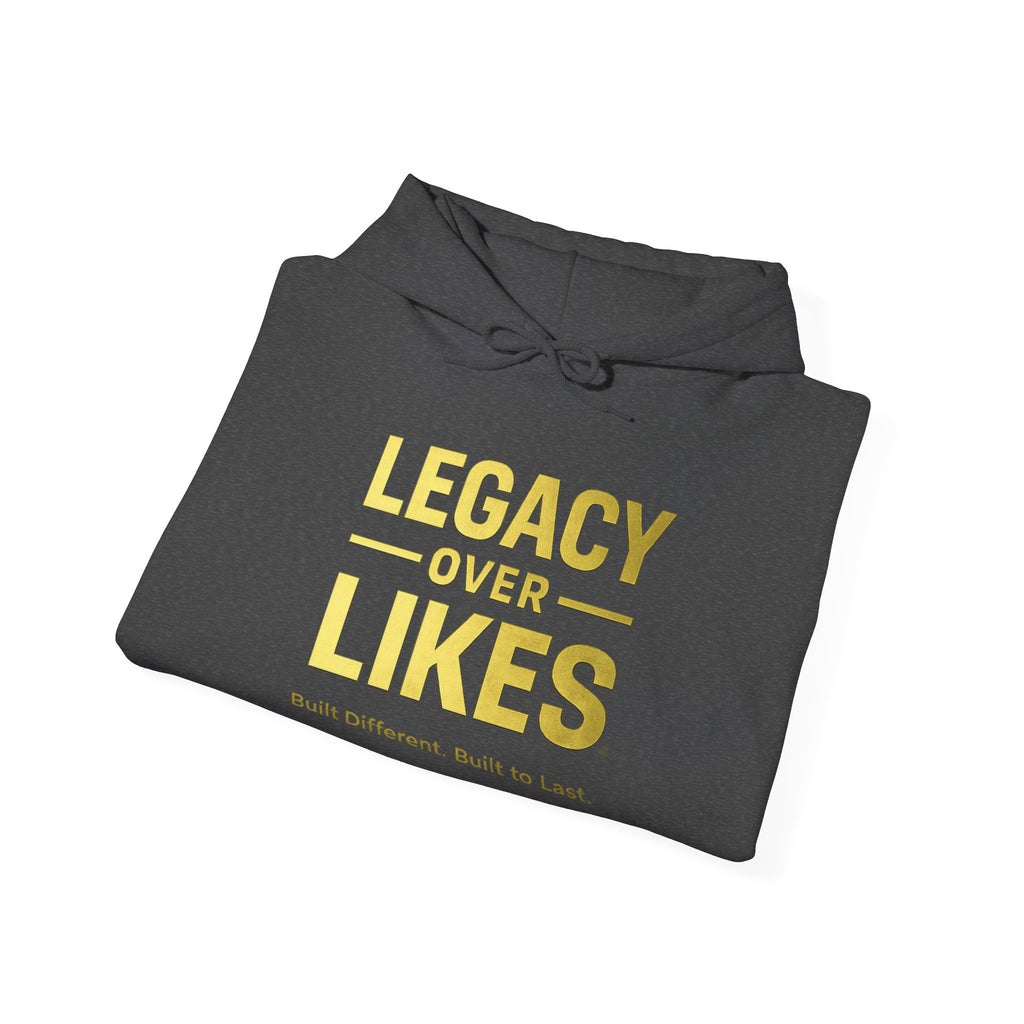 Legacy Over Likes Hoodie — "Legacy Over Likes" Motivational White Pullover
