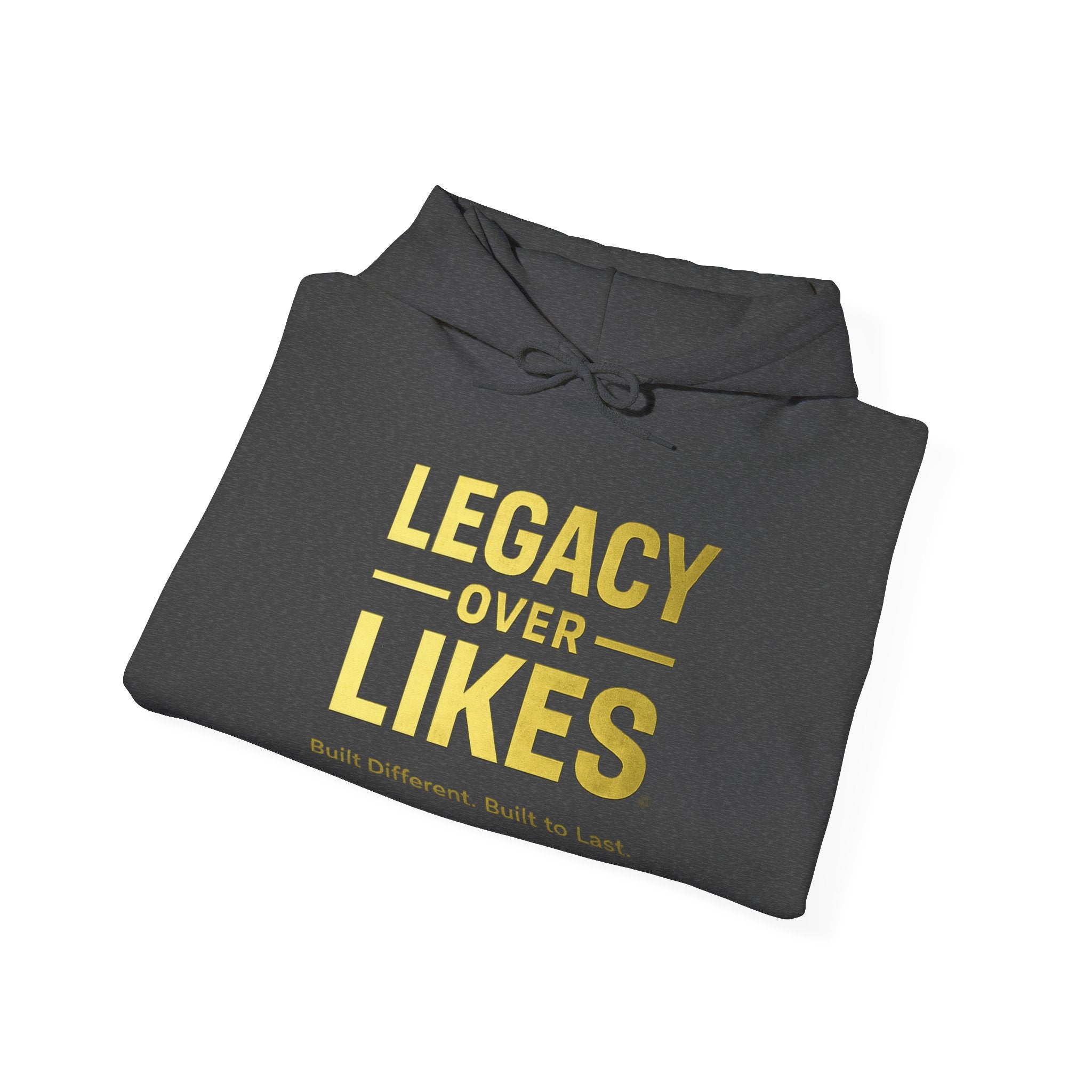 Legacy Over Likes Hoodie — "Legacy Over Likes" Motivational White Pullover