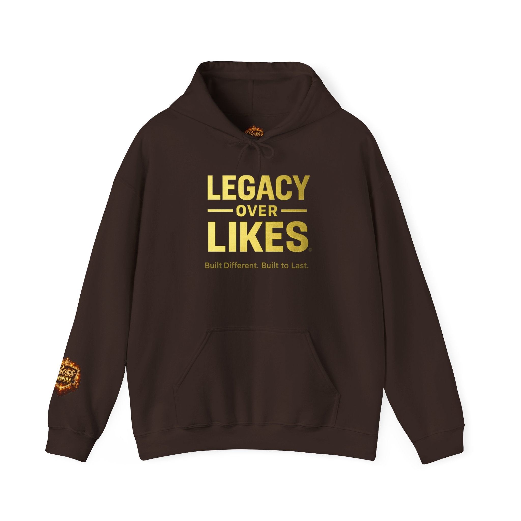 Legacy Over Likes Hoodie — "Legacy Over Likes" Motivational White Pullover