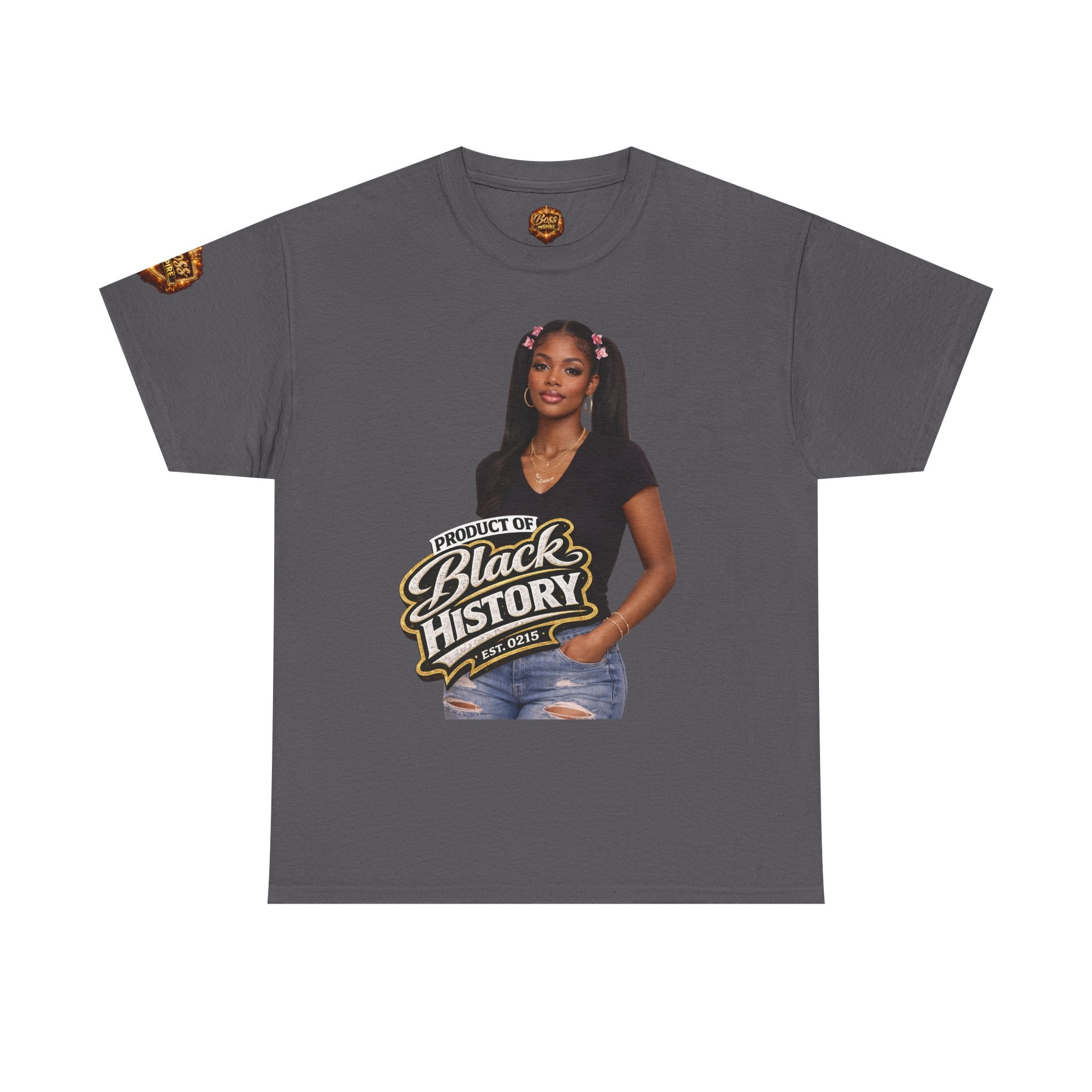 Black History Script Graphic Tee | Empowerment Typography T-Shirt