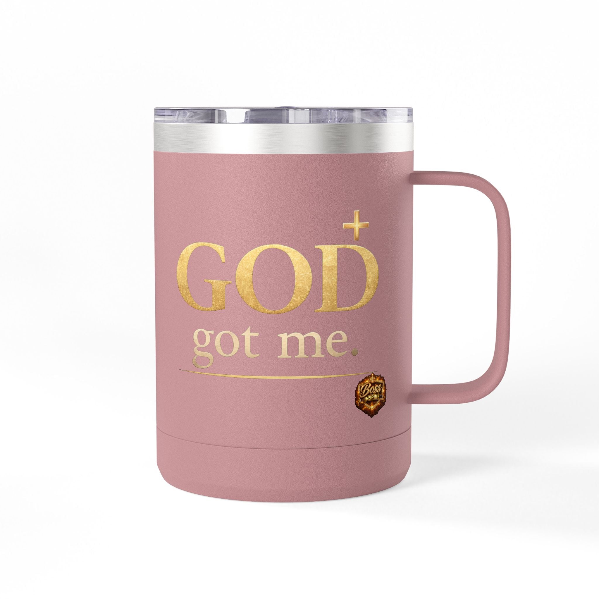 God Got Me tumbler | Christian faith travel mug, 15oz stainless