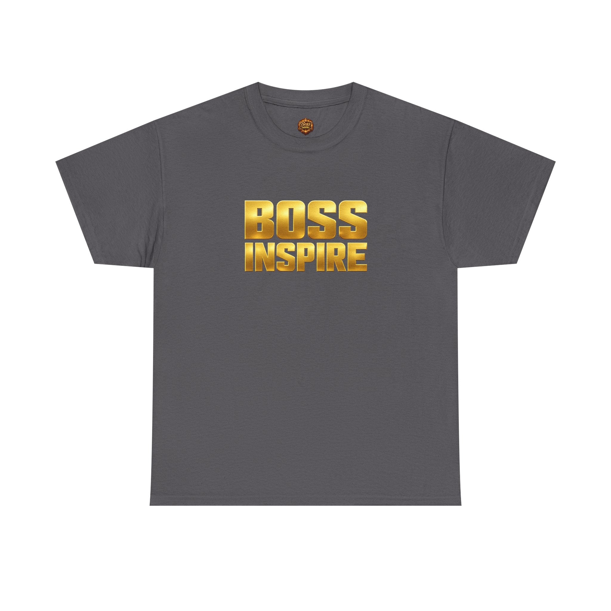 Boss Inspire T‑Shirt — Gold Motivational Tee
