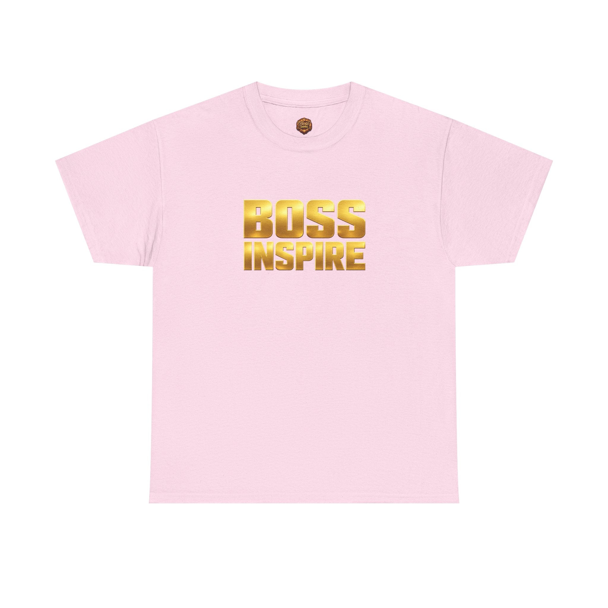 Boss Inspire T‑Shirt — Gold Motivational Tee
