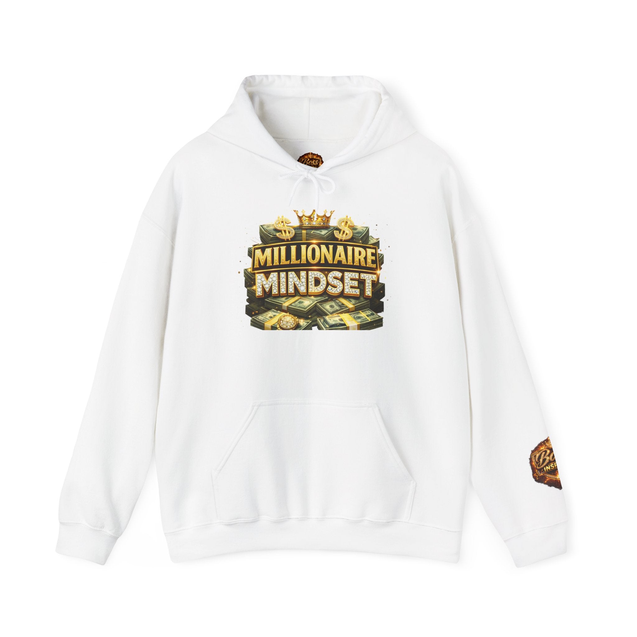 Millionaire Mindset Hoodie | Money Crown Graphic Sweatshirt