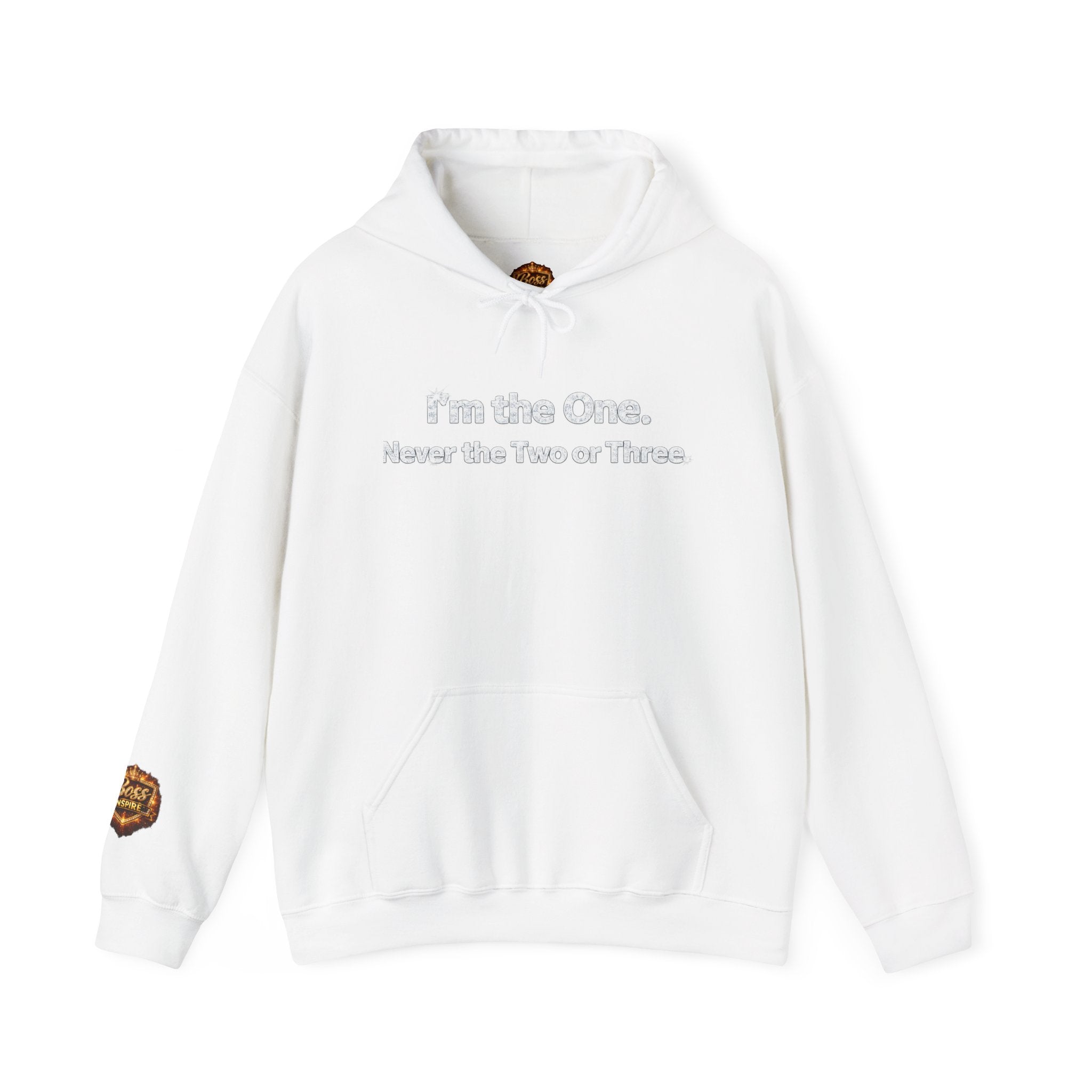 I'm the One Hoodie | Text Graphic White Pullover