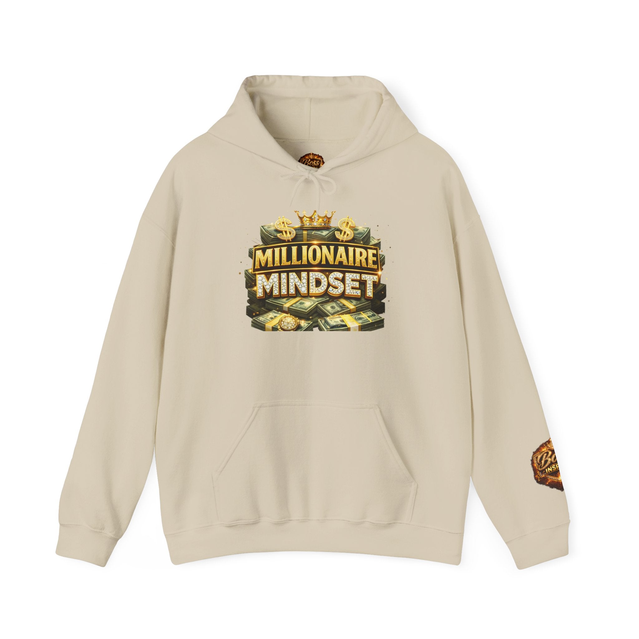 Millionaire Mindset Hoodie | Money Crown Graphic Sweatshirt