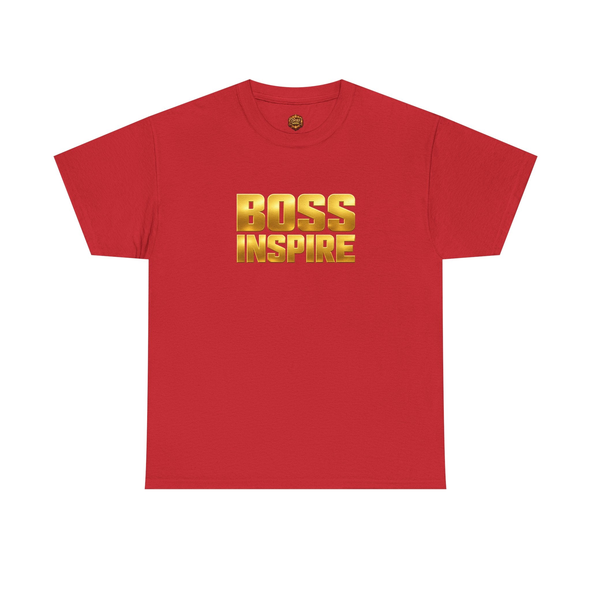 Boss Inspire T‑Shirt — Gold Motivational Tee