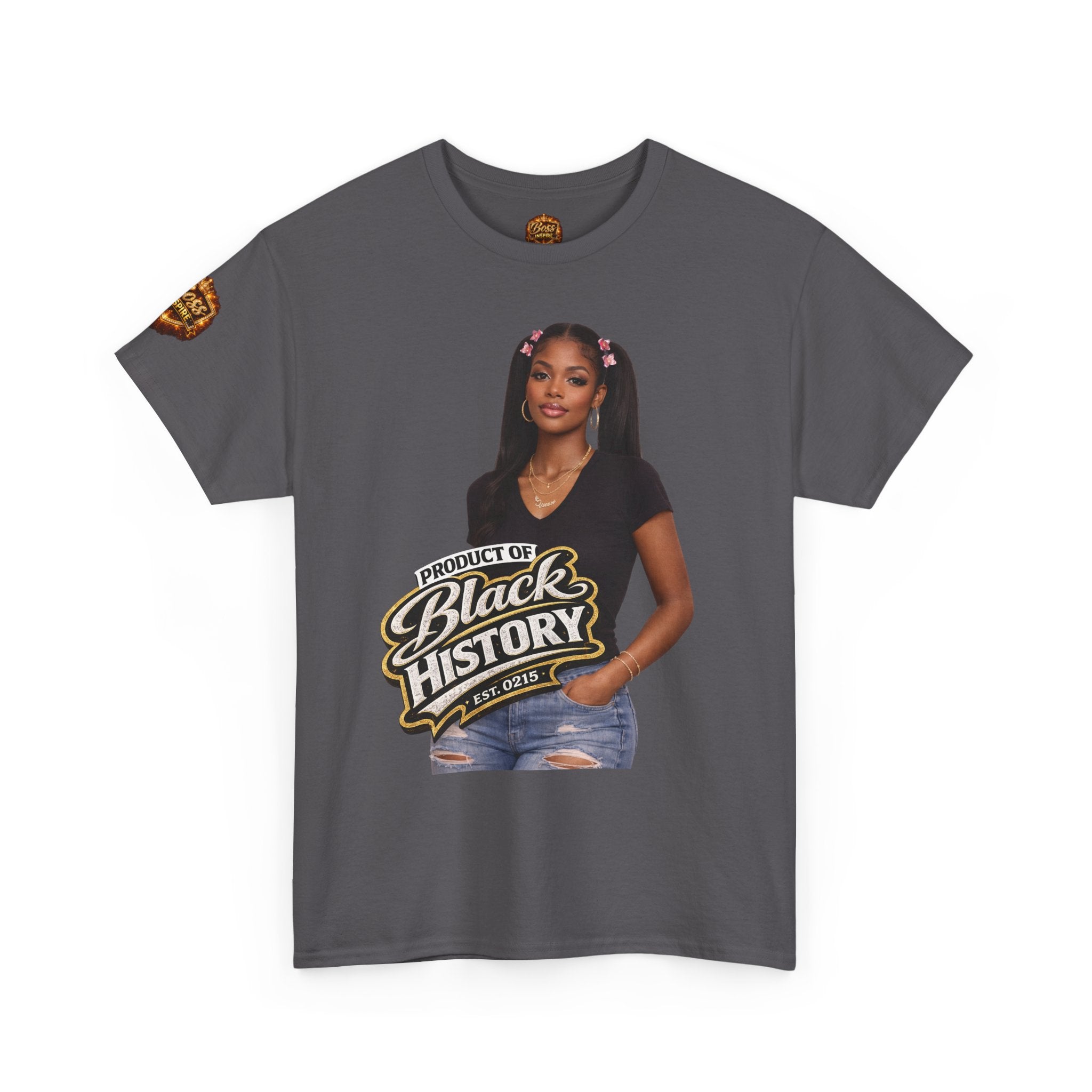 Black History Script Graphic Tee | Empowerment Typography T-Shirt