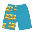 Boss Inspire Board Shorts — Mens Aqua Swim Trunks