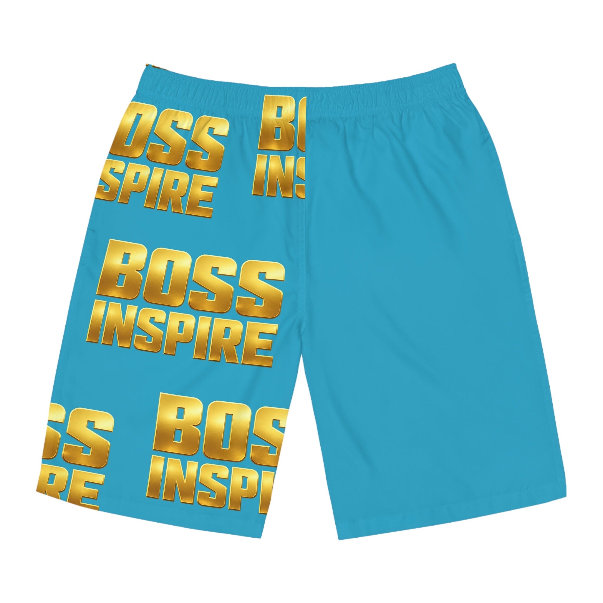 Boss Inspire Board Shorts — Mens Aqua Swim Trunks
